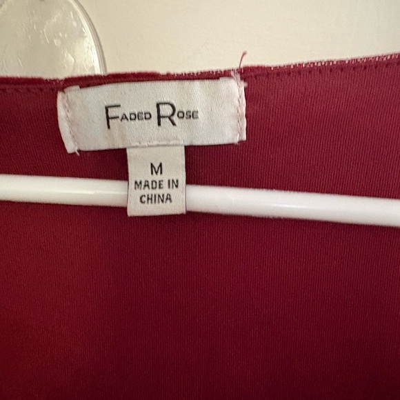 Dark red Floral Lace Blouse - Picture 3 of 3